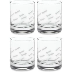 Fish Old Fashion Drinking Glasses, Fish Glasses For White And Red Wine, Water Or Whiskey, By The Wine Savant, Each Glass Is Individually Sand Etched - Fish Wine Glasses -Refined Spirits Store 61l 9Cn69hL. AC SL1500