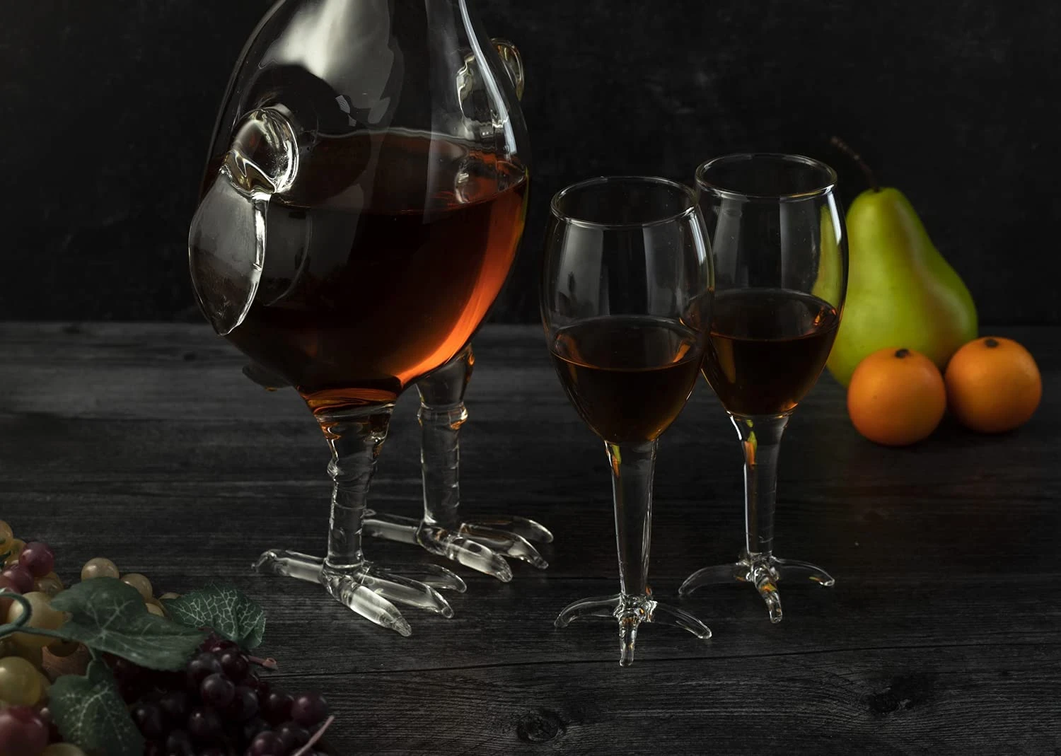 Cock - Chicken Decanter 500ml Whiskey And Wine Decanter Set With 2 Whiskey Glasses - By The Wine Savant, Rooster Glass Decanter For Whiskey, Scotch, Spirits, Wine Or Vodka For Whiskey Lovers 3 Cock - Chicken Decanter 500ml Whiskey And Wine Decanter Set With 2 Whiskey Glasses - By The Wine Savant, Rooster Glass Decanter For Whiskey, Scotch, Spirits, Wine Or Vodka For Whiskey Lovers - Image 3