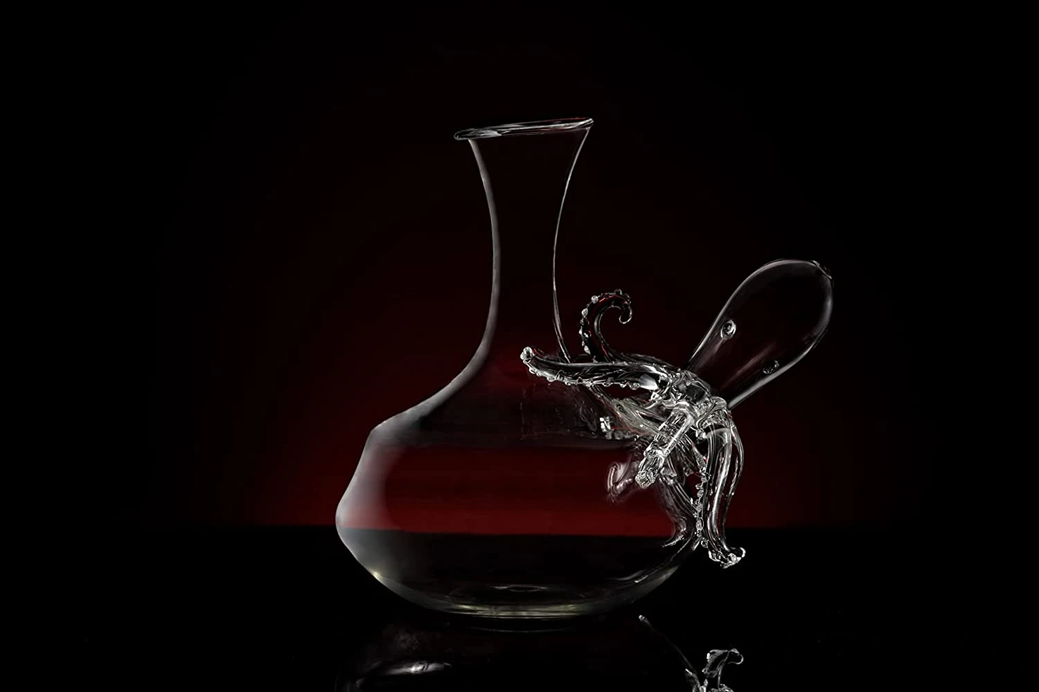 Octopus Tentacle Glass Decanter Handcrafted Decorative For Wine Or Whiskey Antique Bronze Finish Statue And Glass Decanter Set 1000 Ml, Extraordinary Detail, Kraken Sea - The Wine Savant 5 Octopus Tentacle Glass Decanter Handcrafted Decorative For Wine Or Whiskey Antique Bronze Finish Statue And Glass Decanter Set 1000 Ml, Extraordinary Detail, Kraken Sea - The Wine Savant - Image 5