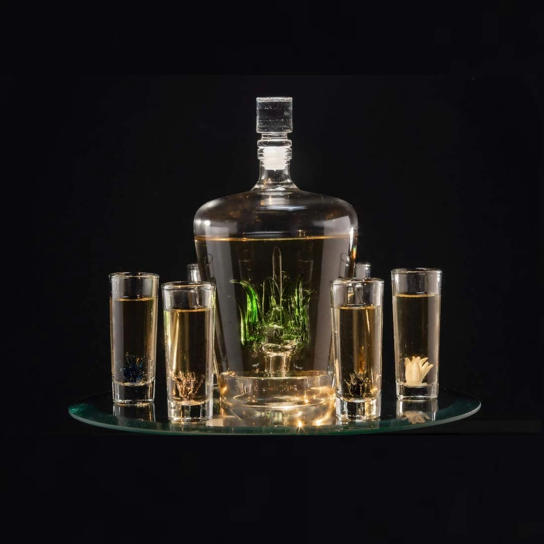 (AUSTRALIA ONLY) Tequila Decanter Set With Agave Decanter And 6 Agave Shot Glasses 2 (AUSTRALIA ONLY) Tequila Decanter Set With Agave Decanter And 6 Agave Shot Glasses - Image 2