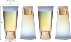 Shot In The Pint Glass, Take A Shot Funny Beer Glass/Mug 4-Set 7"H The Wine Savant - Beers Pilsner Tumblers Perfect For Entertaining, Home Bar, Weddings, Parties, Funny Gifts 21oz (640mL) (Iridescent) -Refined Spirits Store 61uLTz5Nc0L. AC SL1500