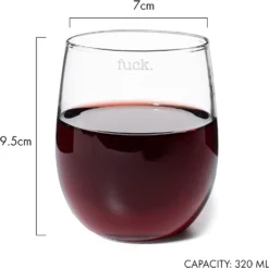 F*CK Wine Glass Single Set, Large 11 Oz Glasses, Fuck Fucking Glass Unique Italian Style Tall Stemless For White & Red Wine, Water, Novelty Tumbler, Gifts, Comedy Beautiful Glassware (Stemless) 11 F*CK Wine Glass Single Set, Large 11 Oz Glasses, Fuck Fucking Glass Unique Italian Style Tall Stemless For White & Red Wine, Water, Novelty Tumbler, Gifts, Comedy Beautiful Glassware (Stemless) -Refined Spirits Store 61wOsr JRL. AC SL1500