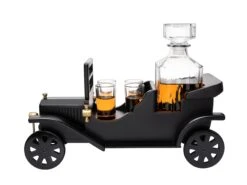 Old Fashioned Car Whiskey Decanter Set, Model T, Very Large 15" X 13" X 7" 750ml Decanter, And - 4 3oz Whiskey Tumbler Old Fashion Glasses, Old Fashioned Vintage Car, Limited Edition, Car Lovers Gift! -Refined Spirits Store 710NFNsTaaL