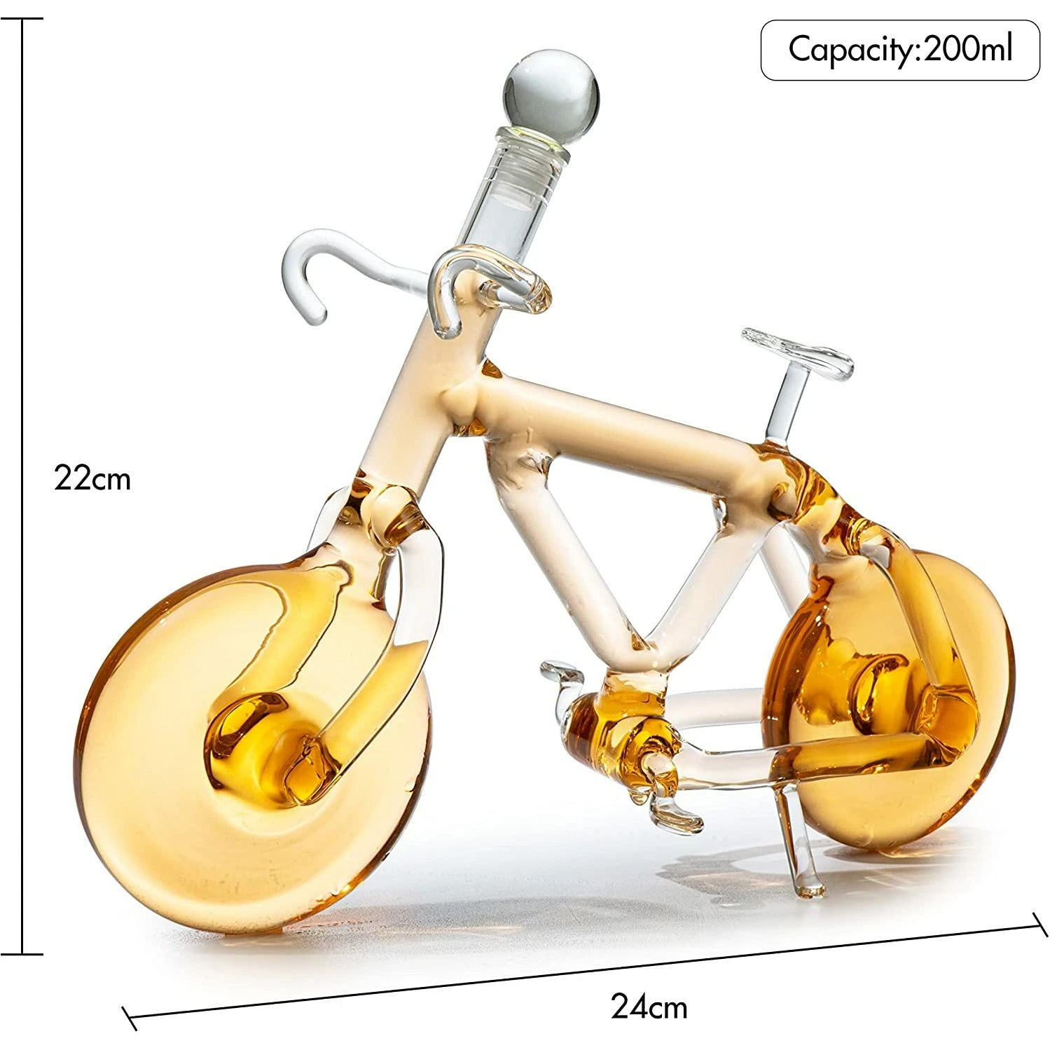 Bicycle Wine & Whiskey Decanter 200ml By The Wine Savant - Bike Decanter For Bourbon And Scotch, Biker Gifts, Cyclist Gifts, Gifts For Bike Enthusiasts, Whiskey Gifts For Dad… 6 Bicycle Wine & Whiskey Decanter 200ml By The Wine Savant - Bike Decanter For Bourbon And Scotch, Biker Gifts, Cyclist Gifts, Gifts For Bike Enthusiasts, Whiskey Gifts For Dad… - Image 6