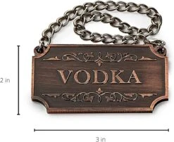 Decanter Tags Copper Set Of 8 For Alcohol - The Wine Savant - Bottle - Whiskey, Scotch, Bourbon, Gin, Rum, Vodka, Tequila And Brandy, Fits All Bottles, Great Home Gift, Gifts For Men & Women 3" L 2"H -Refined Spirits Store 713 YCEsVXL. AC SL1500 8bc61be9 502f 422b 93e1 6c3427bd7a3c