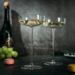 Polka Dot Champagne Coupe Glasses Set Of 2 8.8 Oz By The Wine Savant - Polka Dot Rainbow Colored Glasses, Cocktail Glassware, Polka Dot Gifts Damien Hirst, Gift Idea For Everyday, Weddings, Parties 8 Polka Dot Champagne Coupe Glasses Set Of 2 8.8 Oz By The Wine Savant - Polka Dot Rainbow Colored Glasses, Cocktail Glassware, Polka Dot Gifts Damien Hirst, Gift Idea For Everyday, Weddings, Parties -Refined Spirits Store 715gkSSdZTL. AC SL1500