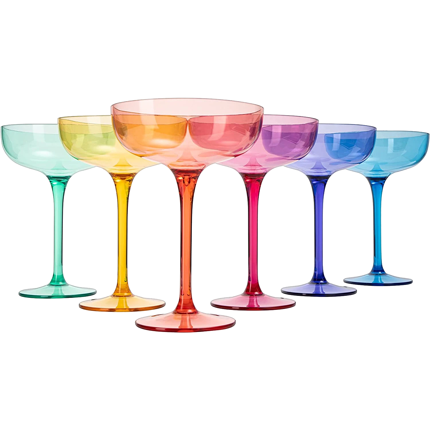 European Style Margarita & Martini Crystal Acrylic Glasses Tritan Drinkware Unbreakable Colored 6 Set - Shatterproof BPA-free Plastic , Reusable, Large 15oz , Indoor & Outdoor, Multiuse Or Disposable 1 European Style Margarita & Martini Crystal Acrylic Glasses Tritan Drinkware Unbreakable Colored 6 Set - Shatterproof BPA-free Plastic , Reusable, Large 15oz , Indoor & Outdoor, Multiuse Or Disposable