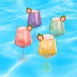 Floating Wine Glasses For Pool - Set Of 2-15 OZ Shatterproof Poolside Wine Glasses, Tritan Plastic Reusable, Beach Outdoor Cocktail, Wine, Champagne, Water Glassware Spring Summer (Muted Red) -Refined Spirits Store 717q0W7XNEL. AC SL1500 355177be 729f 4f0f aba5 d258c1ec8f02