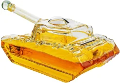 Tank Whiskey Decanter By The Wine Savant - Army Gifts For Men - Glass Tank Gift - Bourbon And Scotch Decanter - Military Veteran Gifts - 1000ml -Refined Spirits Store 719sj 4mBQL. AC SL1395