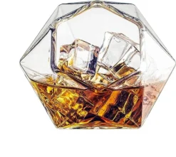 The Wine Savant Diamond Whiskey Glasses, Scotch, Bourbon Or Wine Glasses, Set Of 2 10 Oz Old Fashion Elegant Spirits Glasses -Refined Spirits Store 71BsjknzhoL. AC SX522