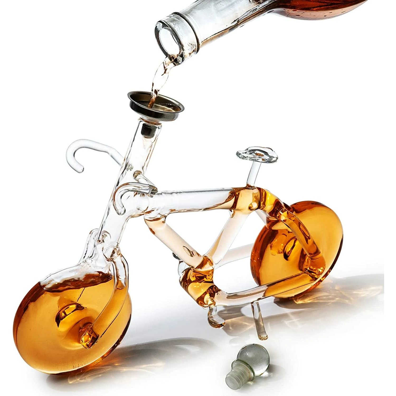 Bicycle Wine & Whiskey Decanter 200ml By The Wine Savant - Bike Decanter For Bourbon And Scotch, Biker Gifts, Cyclist Gifts, Gifts For Bike Enthusiasts, Whiskey Gifts For Dad… 4 Bicycle Wine & Whiskey Decanter 200ml By The Wine Savant - Bike Decanter For Bourbon And Scotch, Biker Gifts, Cyclist Gifts, Gifts For Bike Enthusiasts, Whiskey Gifts For Dad… - Image 4