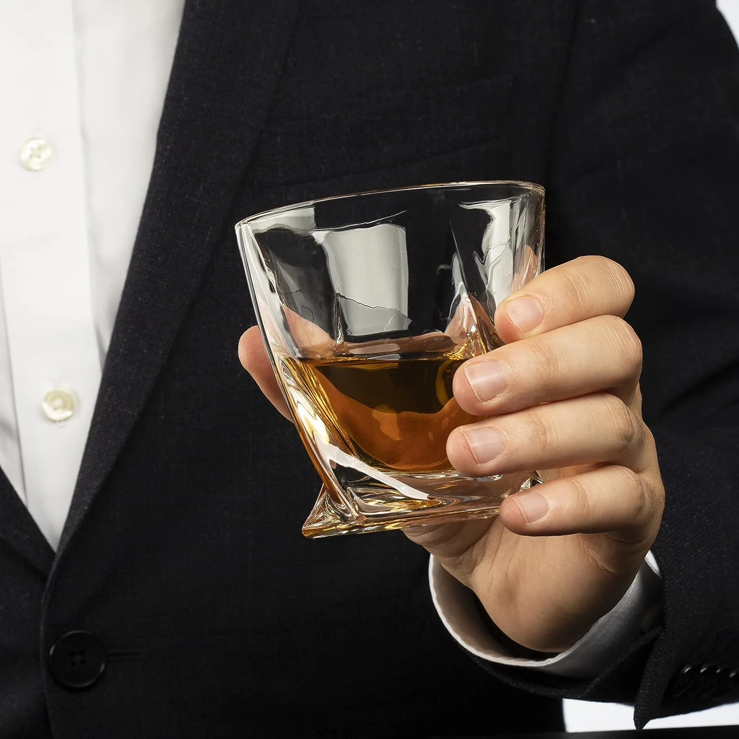 Luxurious Bar Gift Set - 2 Whiskey Glasses + 10 Bullets Chilling Stainless-Steel Whiskey Rocks - Slate Stone Coasters & Tongs - Set In Premium Wood Box By The Wine Savant - Birthday Gift - 11 Oz Glass 8 Luxurious Bar Gift Set - 2 Whiskey Glasses + 10 Bullets Chilling Stainless-Steel Whiskey Rocks - Slate Stone Coasters & Tongs - Set In Premium Wood Box By The Wine Savant - Birthday Gift - 11 Oz Glass - Image 8