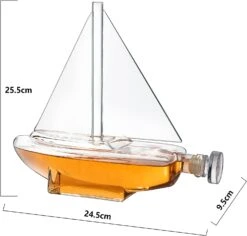 Sailboat Whiskey & Wine Decanter Ship - The Wine Savant Ship Decanter Set 750ml - Drink Dispenser For Wine, Whiskey, Ship In A Bottle Decanters Bar Set, Liquor Scotch Bourbon, Boating Mariner Gifts 9 Sailboat Whiskey & Wine Decanter Ship - The Wine Savant Ship Decanter Set 750ml - Drink Dispenser For Wine, Whiskey, Ship In A Bottle Decanters Bar Set, Liquor Scotch Bourbon, Boating Mariner Gifts -Refined Spirits Store 71FmfDm5NiL. AC SL1500
