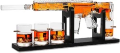 (UAE ONLY) AR15 Whiskey Gun Decanter Set 1000 Ml & 4 12oz Bullet Glasses -Refined Spirits Store 71GaXwWF1BL. AC SL1500 62d134ec aa69 46f8 8124 315476cf9d55