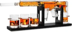 (EU ONLY) AR15 Gun Whisky-Dekanter-Set Mit Whiskey-Kugelkühlern – Limited Edition Eleganter Rifle Gun Whisky-Dekanter Mit 6 Whiskey-Edelstahl-Kugelkühlern Und 4 Bullet-Whiskygläsern -Refined Spirits Store 71GaXwWF1BL. AC SL1500 72a8aa4f 2fc7 43ef a065 33d2091ba220