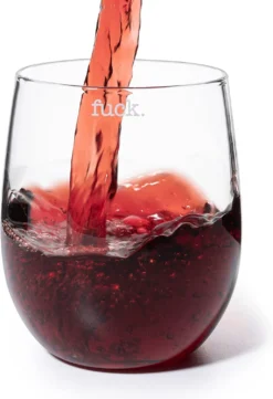 F*CK Wine Glass Single Set, Large 11 Oz Glasses, Fuck Fucking Glass Unique Italian Style Tall Stemless For White & Red Wine, Water, Novelty Tumbler, Gifts, Comedy Beautiful Glassware (Stemless) 9 F*CK Wine Glass Single Set, Large 11 Oz Glasses, Fuck Fucking Glass Unique Italian Style Tall Stemless For White & Red Wine, Water, Novelty Tumbler, Gifts, Comedy Beautiful Glassware (Stemless) -Refined Spirits Store 71OBIEsT5pL. AC SL1500