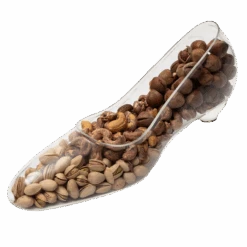 The Wine Savant Large Glass Stiletto Jewlery Holder, Ring Holder, Organizer For Jewelry, Heel Dish, Trinket Tray Necklace And Earring Holder, Jewelry Dish, Gift For Mom, Wife, Girlfriend 13x5.5