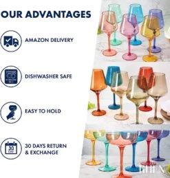 European Style Unbreakable Stemmed Crystal Wine Glasses, | Set Of 4 | 100% US Tritan Drinkware, 18 Oz Acrylic Dishwasher Safe Clear Color Shatterproof BPA-free Plastic, Reusable, All Purpose Glassware -Refined Spirits Store 71SyMqluNKL. AC SL1500