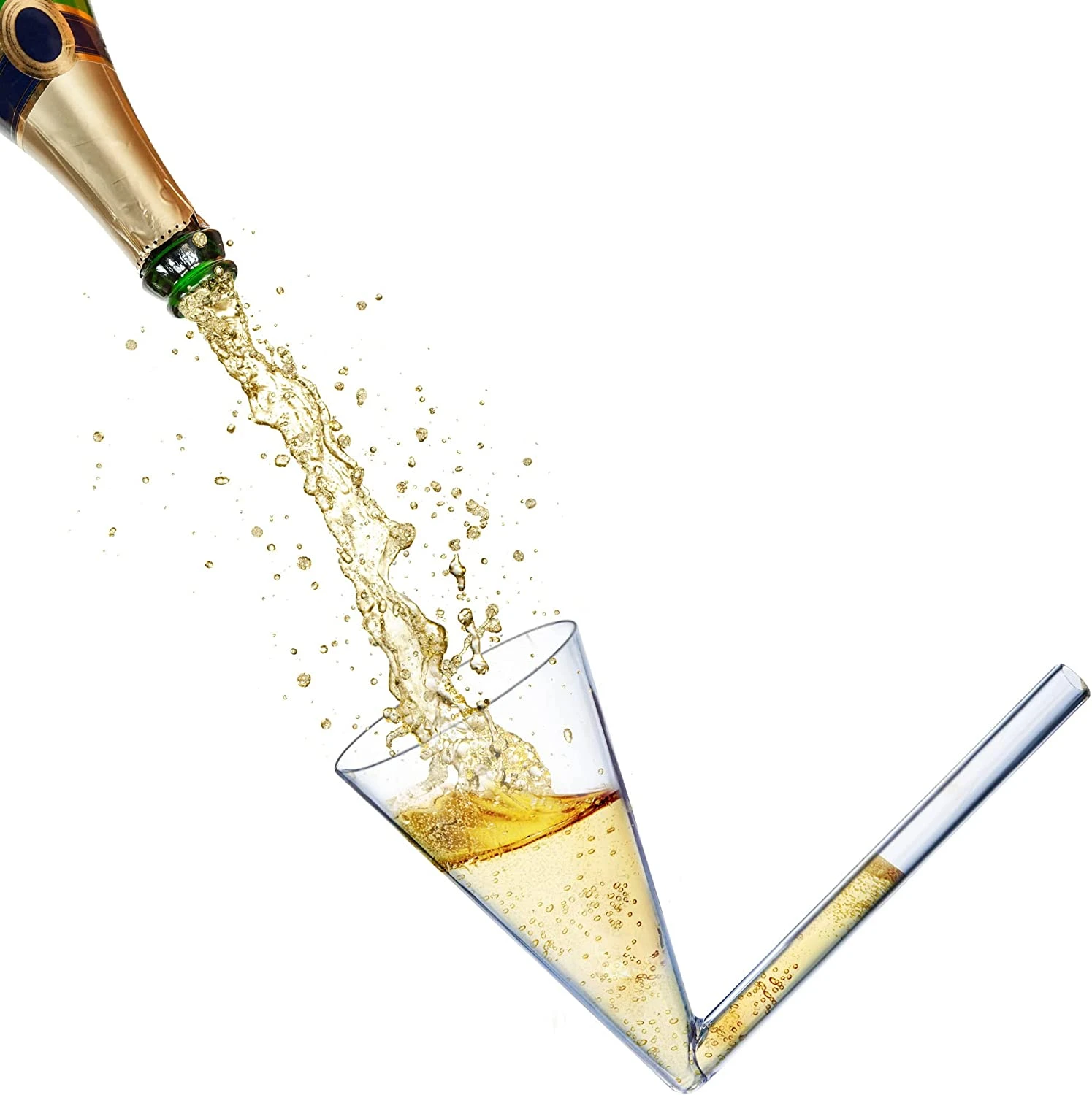 Champagne Shooter - Chug Flutes Guzzler Glasses Unique Gifts For Bachelorette Party Favors & White Elephant Gifts, Drinking Games - Bubbly Champagnes Prosecco & More Bong Style, Reusable Acrylic 6pk 3 Champagne Shooter - Chug Flutes Guzzler Glasses Unique Gifts For Bachelorette Party Favors & White Elephant Gifts, Drinking Games - Bubbly Champagnes Prosecco & More Bong Style, Reusable Acrylic 6pk - Image 3