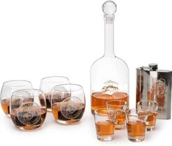 Marine Big Box Wall Decor Murphy With Decanter, 4 Whiskey Glasses, 4 Shot Glasses, Marine Flask, Marine Gifts 11 Marine Big Box Wall Decor Murphy With Decanter, 4 Whiskey Glasses, 4 Shot Glasses, Marine Flask, Marine Gifts -Refined Spirits Store 71TL8hs PYL. AC SX522
