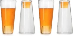 Shot In The Pint Glass, Take A Shot Funny Beer Glass/Mug 4-Set 7"H The Wine Savant - Beers Pilsner Tumblers, Perfect For Entertaining, Home Bar, Weddings, Parties, Funny Drinking Gifts 21 Oz (640mL) -Refined Spirits Store 71WKskh8X5L. AC SL1500