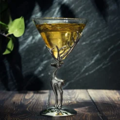 Stag Antler Cocktail Martini Glasses, Set Of 2 - By The Wine Savant, 8oz Elegant Glasses Set For Any Home Bar - Luxury Glass Deer Figurine, Stag Lover Gifts, Nature Lover Gifts (Martini / Champagne) -Refined Spirits Store 71Y3b7GRNmL. AC SL1500