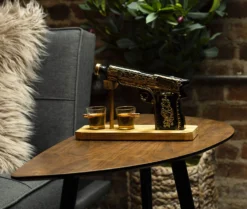 (UAE ONLY) Glass Hand Painted Pistol Whiskey Gun Decanter & Pistol Shot Glasses Set, With 2 Bullet Shot Glasses 7 (UAE ONLY) Glass Hand Painted Pistol Whiskey Gun Decanter & Pistol Shot Glasses Set, With 2 Bullet Shot Glasses -Refined Spirits Store 71aBMRE8x7L. AC SL1500 65cbdede ec3e 44ee 9f7f 811af17a7b20