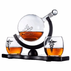 Doctors Dr. & Healthcare Worker Gifts Men & Women - Wine & Whiskey Symbol - Father's Day Doctor - 750 ML Gift Idea For Nurses, EMT, Hygienists, Physician, Dentists Gifts For Dad