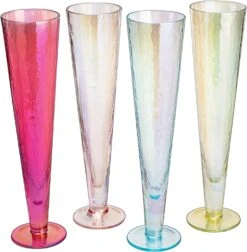 Champagne Flutes, Iridescent Crystal Glass, Holiday Iridescent Champagne Flutes - Set Of 4 - 10" Stemmed Champagne Flute Romantic Toasting Colored Glasses, Mimosa Glassware, Weddings - 8 Oz Capacity 7 Champagne Flutes, Iridescent Crystal Glass, Holiday Iridescent Champagne Flutes - Set Of 4 - 10" Stemmed Champagne Flute Romantic Toasting Colored Glasses, Mimosa Glassware, Weddings - 8 Oz Capacity -Refined Spirits Store 71dMDmMurQL. AC SL1500
