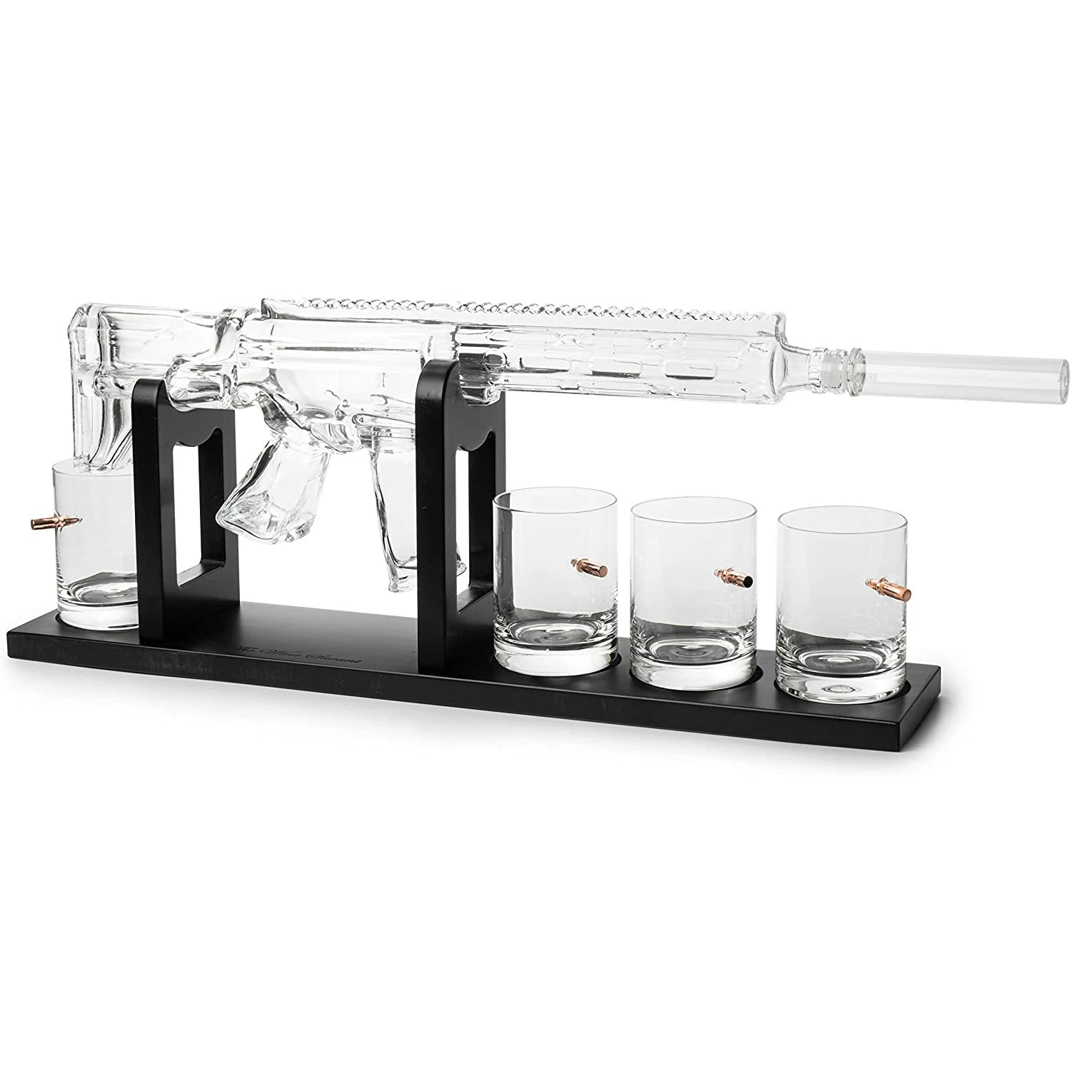 (CANADA ONLY) AR15 Whiskey Gun Decanter Set 1000 Ml & 4 12oz Bullet Glasses 6 (CANADA ONLY) AR15 Whiskey Gun Decanter Set 1000 Ml & 4 12oz Bullet Glasses - Image 6