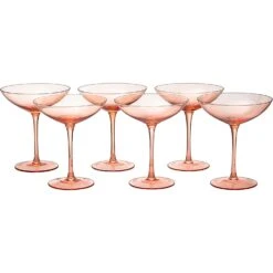 The Wine Savant Colored Vintage Glass Coupes 12oz Colorful Cocktail, Martini & Champagne Glasses, Prosecco, Mimosa Glasses Set, Cocktail Glass Set, Bar Glassware Luster Glasses (6, Orange) 10 The Wine Savant Colored Vintage Glass Coupes 12oz Colorful Cocktail, Martini & Champagne Glasses, Prosecco, Mimosa Glasses Set, Cocktail Glass Set, Bar Glassware Luster Glasses (6, Orange) -Refined Spirits Store 71jEpyhfAJL. AC SL1500