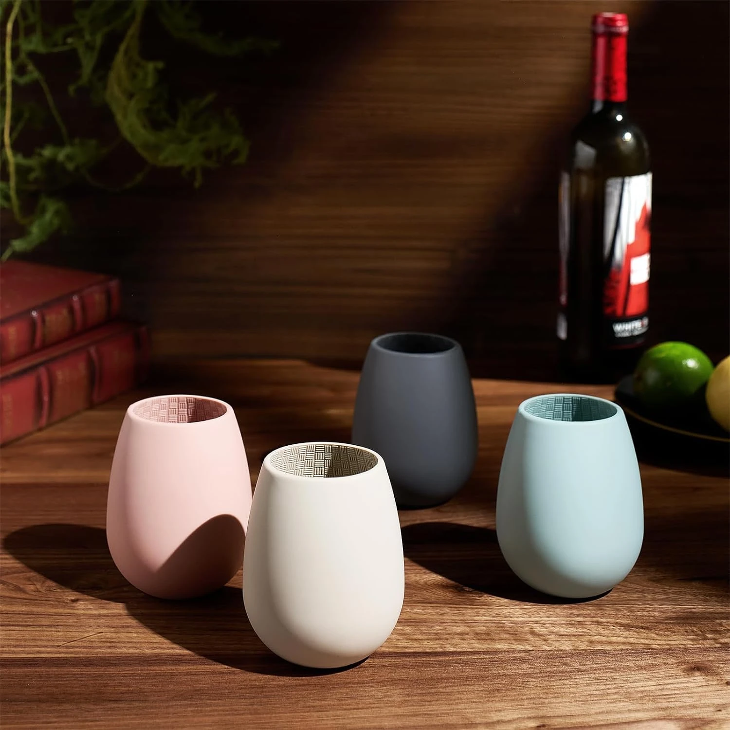 Unbreakable Silicone Stemless Wine Glassware | Set Of 4 | Reusable & Shatterproof 2 Unbreakable Silicone Stemless Wine Glassware | Set Of 4 | Reusable & Shatterproof - Image 2