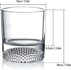 The Wine Savant Golf Ball Whiskey Glasses Set Of 2-8oz Golf Gifts - Unique Whiskey Golf Glasses Set - Golf Gifts For Men & Women - Gifts For Golfers Golf Accessories Golf Ball Glasses (2 Pack) -Refined Spirits Store 71nfsDTUoZL. AC SX522