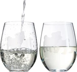 Set Of 2 Pug Dog Stemless Wine Glasses By The Wine Savant - Good Doggy Puppy & Doggy Lover For Him & Her - Dogs Silhouette - Glass Gifts Etched Tumblers For Anniversary, Wedding, Home Bar Gifts -Refined Spirits Store 71sqZXT37JL. AC SL1500