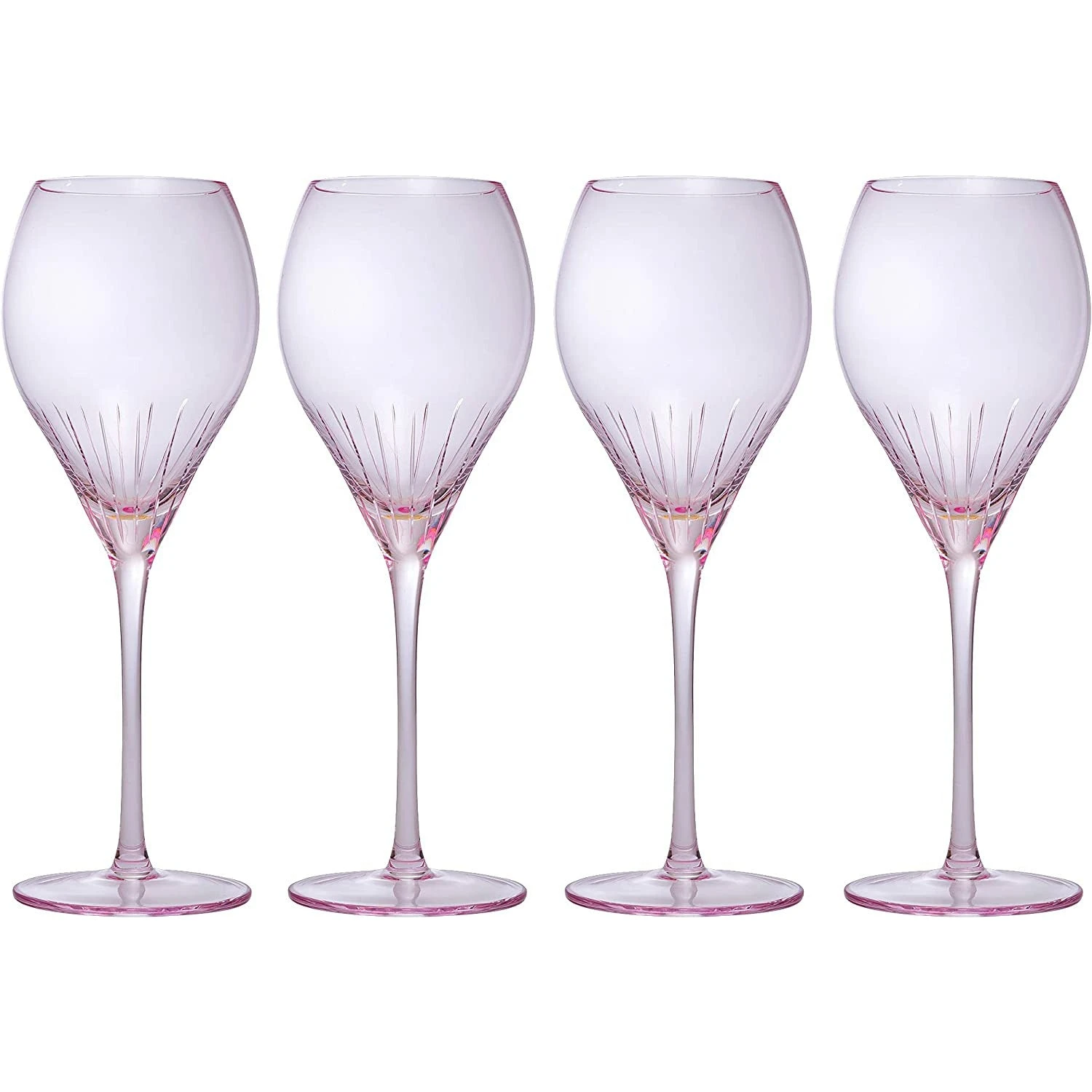 Paris Collection Crystal Pink Balloon Wine Glasses, Red & White Wines 14 Oz Set Of 4 By The Wine Savant - Extraordinary Parisian Glass, For Wedding Beautiful Present Anniversary Birthday Women Men Bar 6 Paris Collection Crystal Pink Balloon Wine Glasses, Red & White Wines 14 Oz Set Of 4 By The Wine Savant - Extraordinary Parisian Glass, For Wedding Beautiful Present Anniversary Birthday Women Men Bar - Image 6