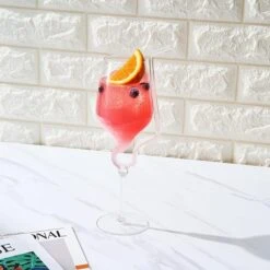 Straw Wine Glass, Spiral Vampire Wine Glass | 16oz | Stemmed Wine Glasses With A Built-In Straw, Creative Cocktail Glassware - Champagne, Gin & Tonic, Juice, Water - Ideal Birthday Cup, Gift, Wedding -Refined Spirits Store 71uG27z mfL. AC SX679