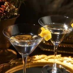 Crystal Martini Glass Set Of 2 | 10oz | Classic Luxury Cocktail With Bar Spoon & Olive Picks, Premium Hand-Blown | Classic Cocktail Clear Coupes For Manhattan, Cosmopolitan, Sidecar, Stemmed Goblets -Refined Spirits Store 71w4wWPidlL. AC SX522