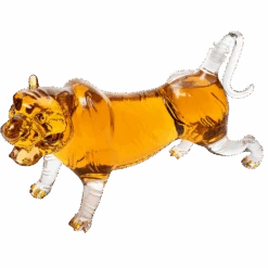 Tiger Decanter 1000ml 11"L Whiskey And Wine Decanter By The Wine Savant 7"H, Tiger Glass Decanter For Whiskey, Scotch, Spirits, Wine, For Whiskey Lovers, Tiger Lovers, Tiger King Gifts