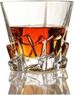 Wine & Whiskey Decanter Gift Set For Men & Women Whiskey Decanter, 2 Iceberg Whiskey Glasses, 2 Coasters, 8 Stainless Steel Whisky Rocks Chillers, Tongs & Freezer Pouch Gift Box The Wine Savant, Dad -Refined Spirits Store 71xgm0gVaOL. AC SL1169