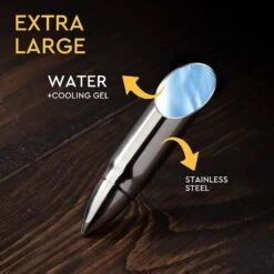 Whiskey Stones Bullets Stainless Steel With Wooden Gift Box - 1.75in Bullet Chillers Set Of 6 Inside Realistic Revolver - Made With Premium Stainless Steel, Large Whiskey Chillers Rocks (Silver) -Refined Spirits Store 71yqs6zkDSL. AC SL1500