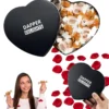 Valentines Day Gift Scotch Whiskey Caramels - Heart Tin - Him & Her, Premium Salted Caramel, Valentine Chocolate Candy Dapper Delights Gourmet Collection, Love Basket For Men, Boyfriend, Husband, Dad