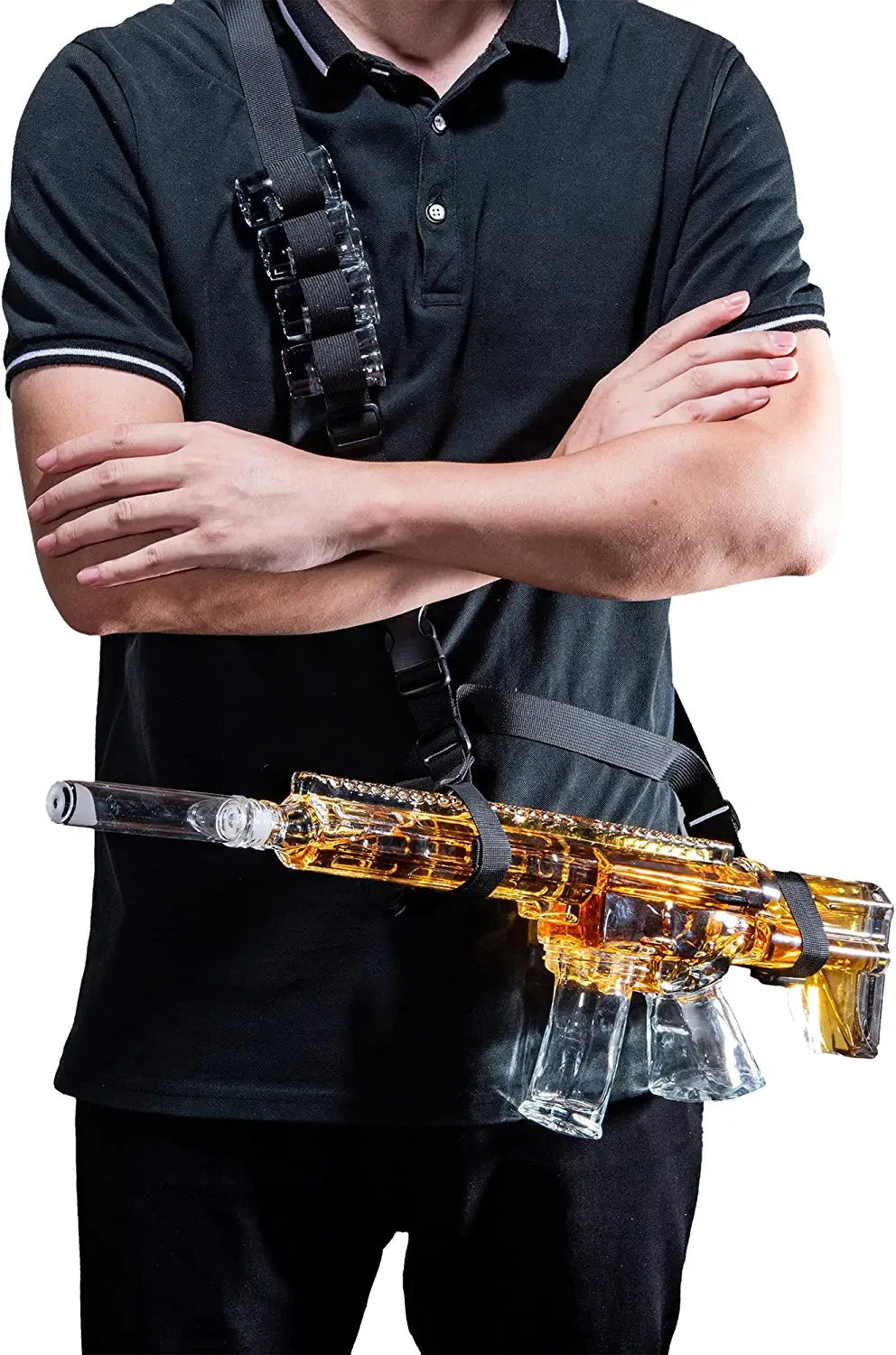 AR15 Whiskey Decanter And Glass Set - Drinking Party Accessory - Holster Attachment, Silencer Stopper - 22oz & 4 1oz Shot Glasses - Drinking Party Accessory, TIK Tok Gun Decanter - Fun Gifts For Men 5 AR15 Whiskey Decanter And Glass Set - Drinking Party Accessory - Holster Attachment, Silencer Stopper - 22oz & 4 1oz Shot Glasses - Drinking Party Accessory, TIK Tok Gun Decanter - Fun Gifts For Men - Image 5