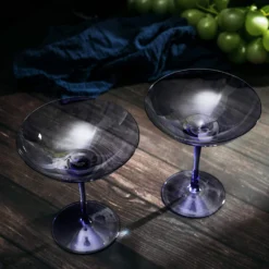 Champagne Coupes 12oz By The Wine Savant - Colorful Champagne Glasses, Prosecco, Mimosa Glasses Set, Cocktail Glass Set, Bar Glassware Luster Glasses (2, Lavender) 8 Champagne Coupes 12oz By The Wine Savant - Colorful Champagne Glasses, Prosecco, Mimosa Glasses Set, Cocktail Glass Set, Bar Glassware Luster Glasses (2, Lavender) -Refined Spirits Store 810WCd7u3 L. AC SL1500