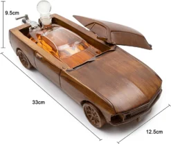 Car Wine & Whiskey Decanter Set 500ml By The Wine Savant 13" L - Wooden Car Figurine, Fastback Car Gifts, Bar Gifts, Parties, Birthdays 11 Car Wine & Whiskey Decanter Set 500ml By The Wine Savant 13" L - Wooden Car Figurine, Fastback Car Gifts, Bar Gifts, Parties, Birthdays -Refined Spirits Store 8117OcbypIL. AC SL1500