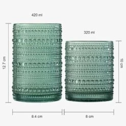 Hobnail Drinking Glasses Pastel Colored Beaded Drinking | Set Of 12 -Refined Spirits Store 8176dSBV6UL. AC SL1500