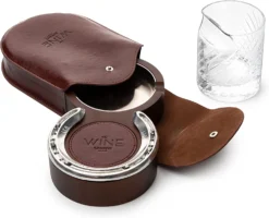 The Wine Savant Luxurious Cigar Glass - In A Leather Horseshoe Storage Case Whiskey Glassware With Cigar Holder - 10oz Cigar Holder Whiskey, Ash Tray - Dad, Men Home Office, Leather Gifts 11 The Wine Savant Luxurious Cigar Glass - In A Leather Horseshoe Storage Case Whiskey Glassware With Cigar Holder - 10oz Cigar Holder Whiskey, Ash Tray - Dad, Men Home Office, Leather Gifts -Refined Spirits Store 819BwYutmTL. AC SL1500