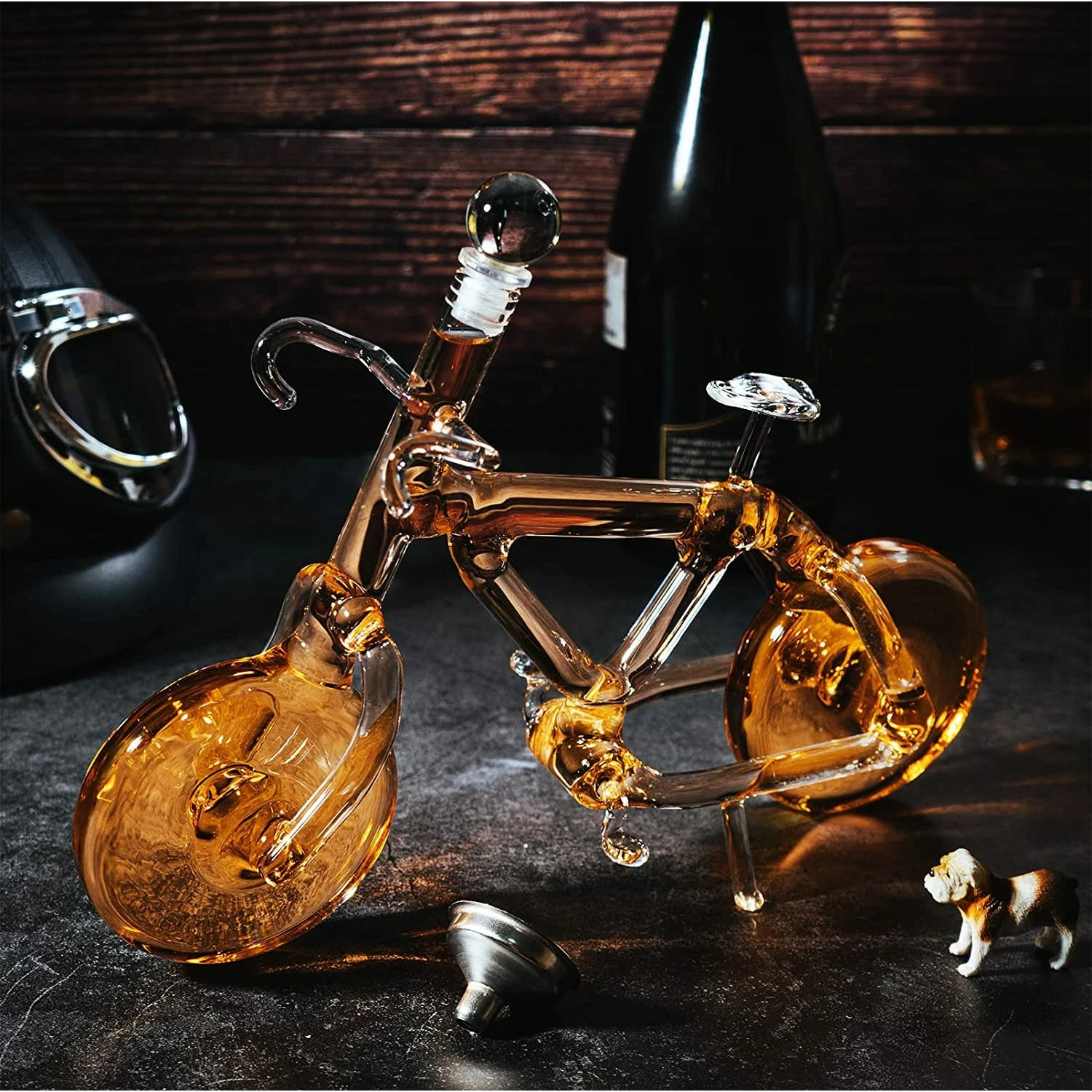 Bicycle Wine & Whiskey Decanter 200ml By The Wine Savant - Bike Decanter For Bourbon And Scotch, Biker Gifts, Cyclist Gifts, Gifts For Bike Enthusiasts, Whiskey Gifts For Dad… 3 Bicycle Wine & Whiskey Decanter 200ml By The Wine Savant - Bike Decanter For Bourbon And Scotch, Biker Gifts, Cyclist Gifts, Gifts For Bike Enthusiasts, Whiskey Gifts For Dad… - Image 3