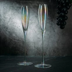 Parisian Performance Glassware French Paris Collection Crystal Pink Glasses, Red & White Wines - The Wine Savant - For Weddings Present Everyday Beautiful Gift Anniversary (Iridescent Champagne 2 Set) -Refined Spirits Store 81AblXrc6qL. AC SL1500 3441461a 90c5 4f33 b8b7 337cab6cfca2