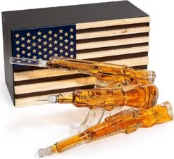 3 Gun Whiskey Decanters Set AR15, AK47, & Rifle Gun Decanter Set 1000ml By The Wine Savant - Veteran Gifts, Home Bar, Gun Lover Gifts, Tik Tok Gun Decanter, Military Gifts Gifts For Dad… -Refined Spirits Store 81BXtGLNT0L. AC SL1500