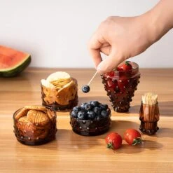 Essential Stacking Bowls & Drinking Glasses, 5 Tier, For All Sorts Of Dishes & Toothpicks, Fruits, Cheese, Meats & More! Appetizer Dish Set Nesting Bowls, Stacked To Form A Decorative Bottle Of Wine -Refined Spirits Store 81BqMZpdGWL. AC SL1500